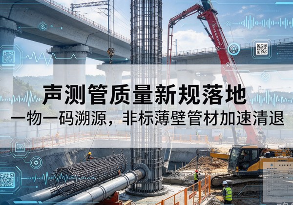 朔城声测管质量新规落地，一物一码溯源，非标薄壁管材加速清退